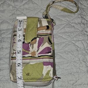 Vera Bradley Purple and Green Floral Wristlet